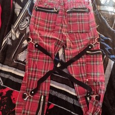 Red  Black Plaid Tripp Pants - Women's 30/11