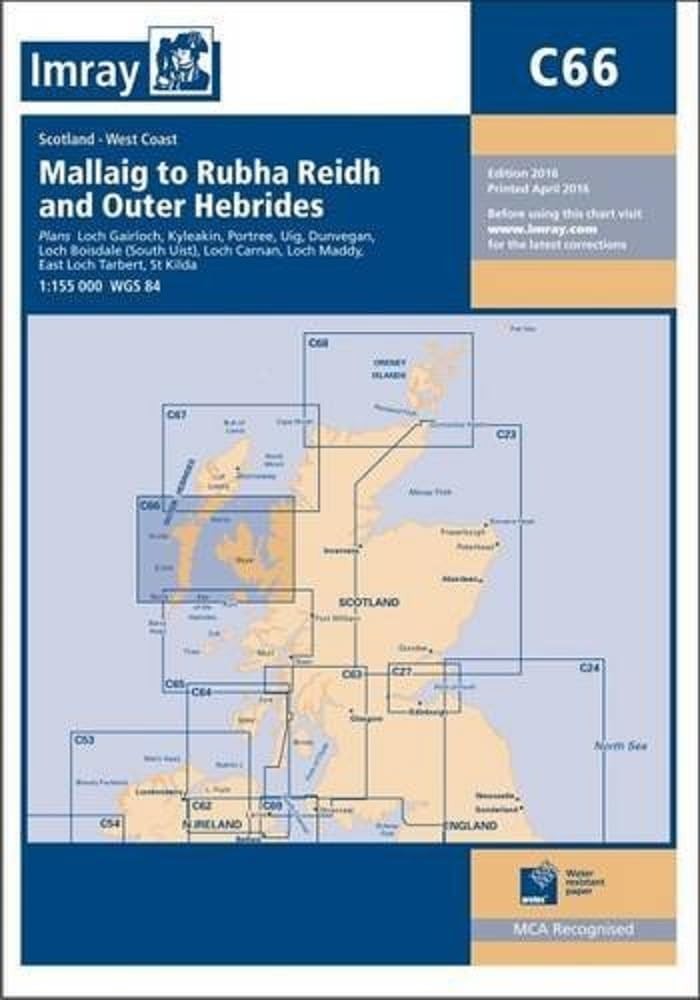C66 Mallaig to Rudha Reidh and Outer Hebrides by Imray C Series - Image 6