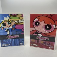 The Powerpuff Girls Season 2 And 3 Double Sided DVD Cartoon Network TV Show.