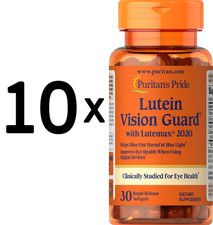 10 x Puritans Pride Lutein Vision Guard - 30 softgels (566,63 EUR/kg)