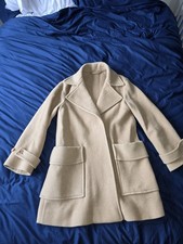 & Other Stories Oversized Wool Blend Coat - Beige/Camel - Size 10