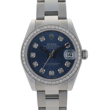 Rolex Datejust 178274 Blue Diamond 31 mm orologio da donna + scatola e documenti