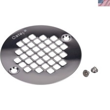 Durable 4-Inch Stainless Steel Drain Strainer with Screws - Easy Installation