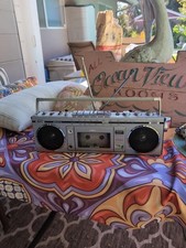 Vintage Boombox Smaller Sanyo Boombox Has Both Antennas No Adapter It Has Not...