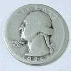 1936 WASHINGTON QUARTER - 90% SILVER - CIRCULATED COIN #5371
