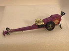 1970 Hot Wheels Hotshots Dragster purple rage Redline Era no front wheels