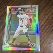 Topps 2025 Update Miguel Rojas Rainbow Foil US166 Dodgers Baseball MLB