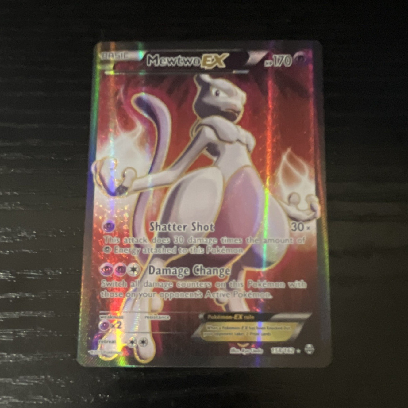Pokemon TCG Mewtwo EX 164/162 BREAKthrough Ultra Rare Holo EN 170 HP