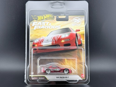 #ad Hot Wheels 1995 Mazda RX7 Chrome Red Fast amp; Furious HNW46 956 P 1 64 CHASE $49.99