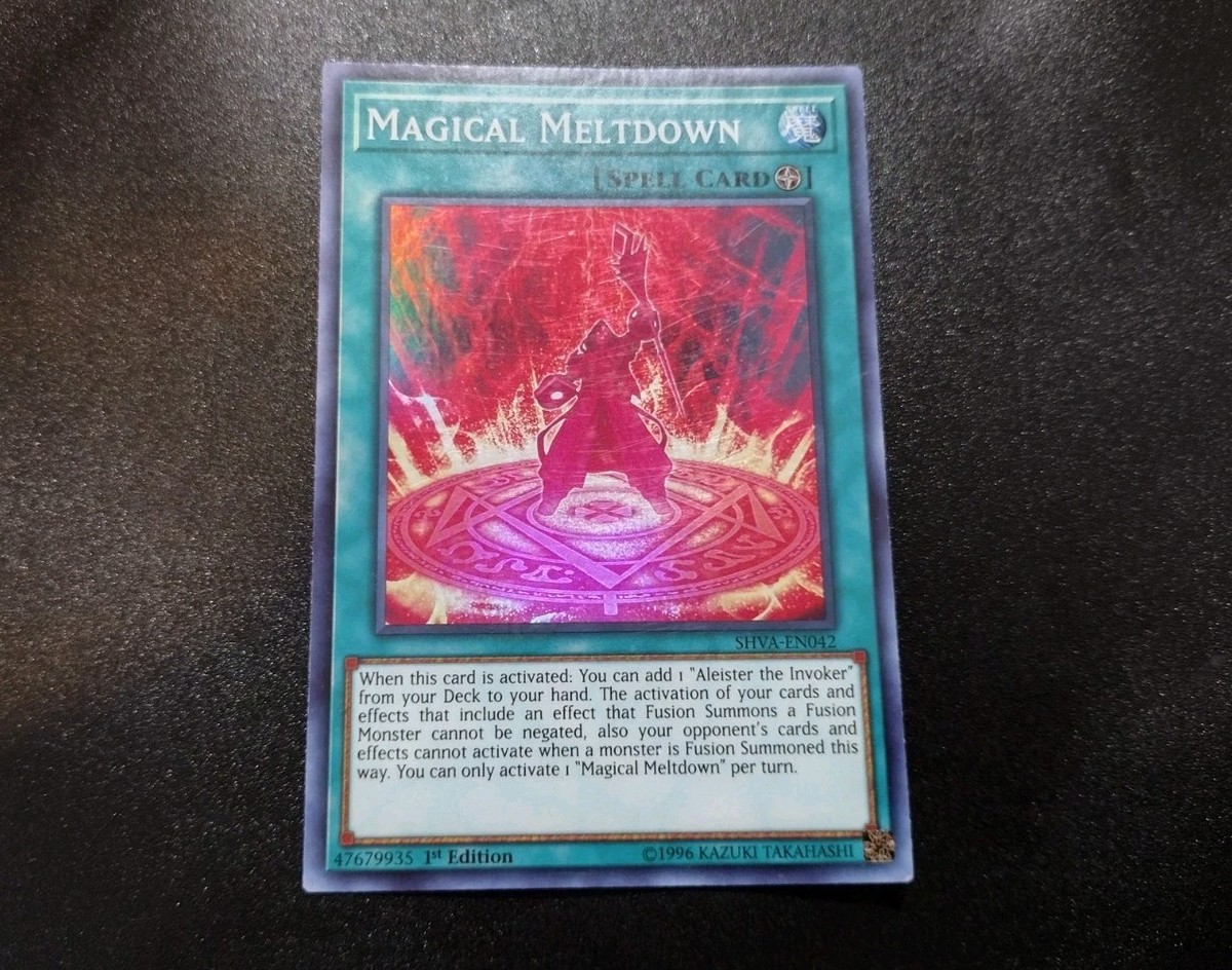 Magical Meltdown SHVA-EN042 Super Rare 1st Edition Yugioh Card LP | eBay Magical Meltdown SHVA-EN042 Super Rare 1st Edition Yugioh Card LP | eBay