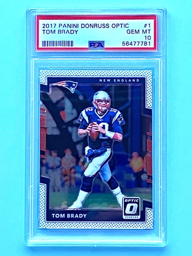 2017 Panini Donruss Optic TOM BRADY Silver Prizm #1 PSA 10 Patriots Bucs 🔥