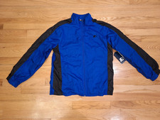 Vintage Starter Boys Full Zip Track Jacket Windbreaker Mesh Lined Blue XL 14/16