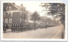 Military Soldiers Formation Early 20th Century Snapshot Photograph Parade