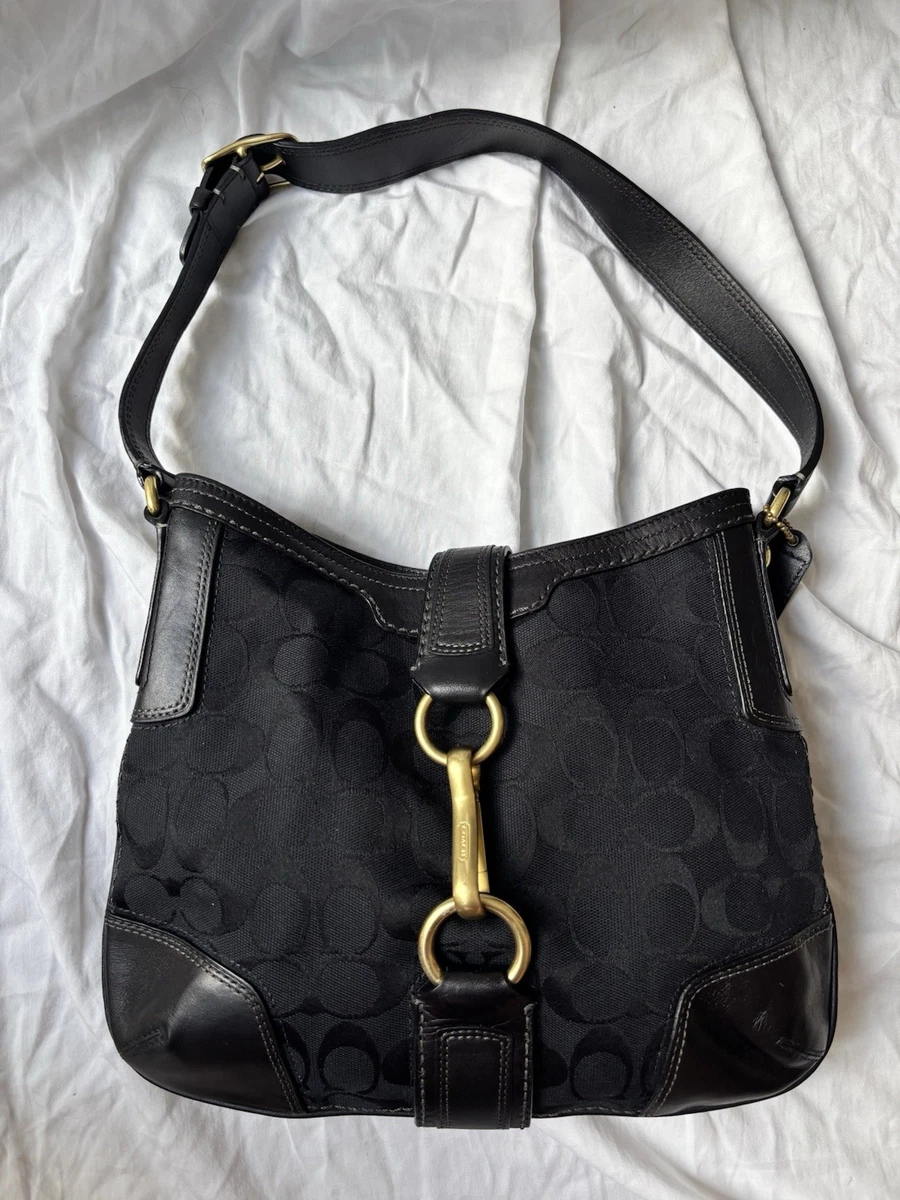 Coach Black Signature Hobo Bag | eBay
