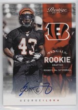 2012 Playoff Prestige Rookie Signatures 407/899 George Iloka #225 Auto 02qo