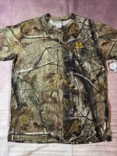 Realtree Camouflage Shirt Mens 2XL XXL Camo Hunting Long Sleeve Outdoors Camo