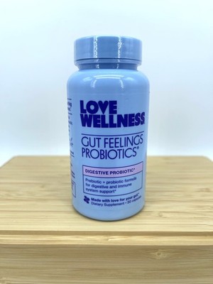 LOVE WELLNESS Gut Feelings Probiotics 30 Capsules SEALED