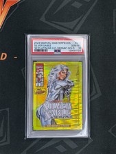 2024 Skybox Marvel Masterpieces 92 Platinum #81-V SILVER SABLE Seismic Gold /92