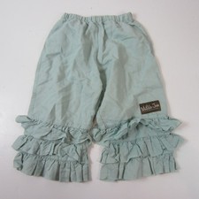 maitlda jane girl's pants serendipity light blue ruffles 6 crop play