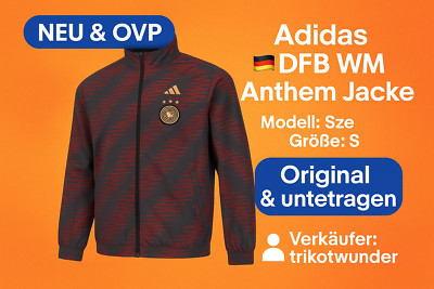 Adidas DFB WM Anthem Jacke HF4058 Gr. S NEU & OVP original ungetragen