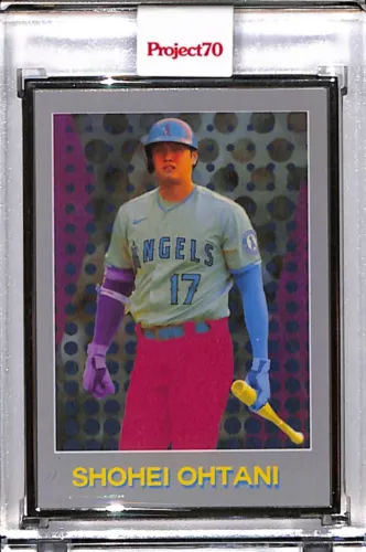 2021 TOPPS PROJECT 70 #820 SHOHEI OHTANI - RON ENGLISH P70 AP SILVER FRAME 51/51