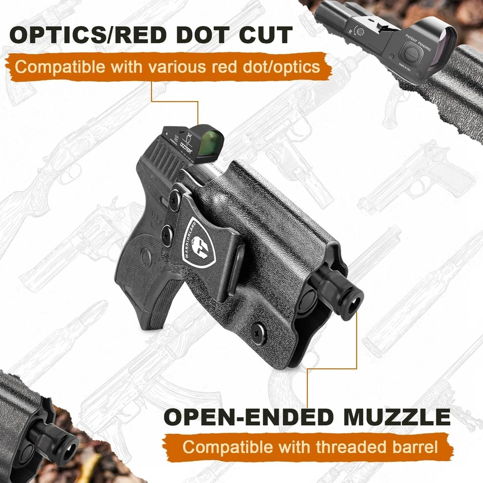 Coldre IWB Kydex corte óptico: pistola Ruger Max 9, ajuste de retenção e não pode direita/esquerda - Imagem 4 de 4