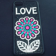 E-Circuit Jeweled Hippie Chic iPhone 6 6S Hard Cover Case