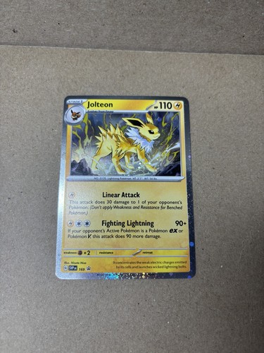 Pack Fresh Pokemon TCG - Prismatic Evolutions - Black Star Promo - Jolteon - 169 - Picture 3 of 4