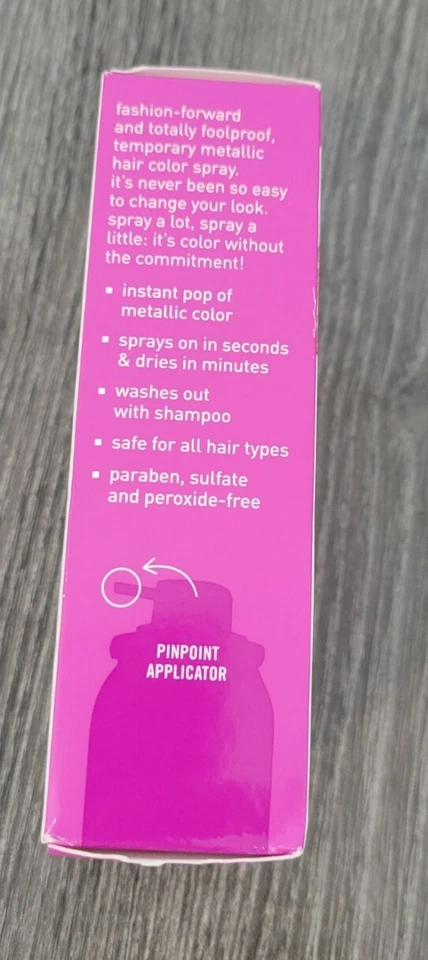 1X Chroma® Lights Spray de Color Temporal para Cabello Metálico Fucsia 1.5oz Foto 4 de 4