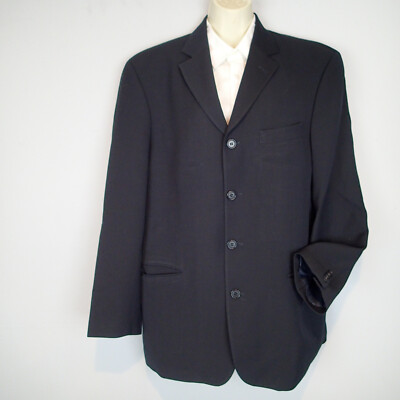 hugo boss JACKET BLAZER, 40r super 100 WOOL navy blue