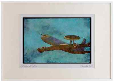 034086 Boeing E 3D Sentry AEW.Mk 1 _ Royal Air Force Watercolour Picture Frame