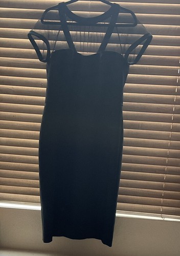 MAGGY LONDON SHEER LITTLE BLACK DRESS 