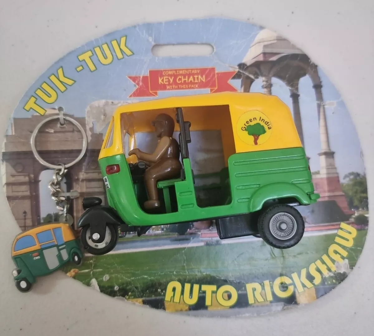 2 Indian Auto Rickshaw Centy Toys Tuk Tuk Transport Kids Cars Souvenir Gift Art