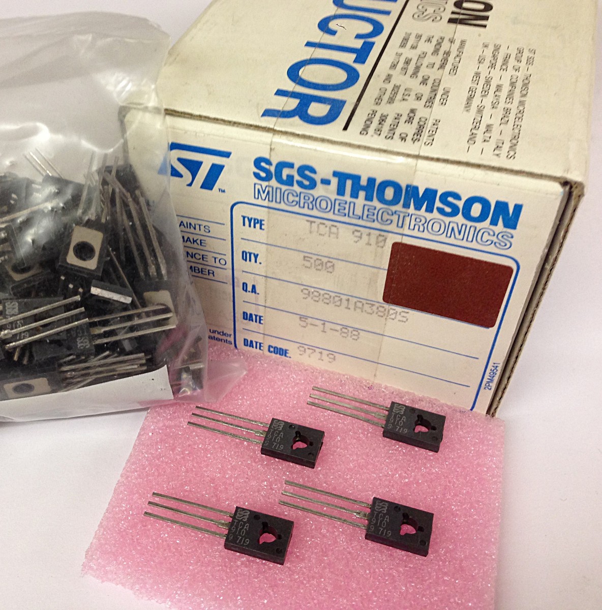 TCA910 LINEAR IC MOTOR SPEED REGULATORS TO-126 New Old Stock (QTY: 4 PEZZI - Foto 7