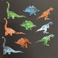 3D Dinosaur Die Cuts - Sets of 9 in Assorted Colours, Cards, Displays, Scrapbook