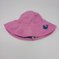 Pottery Barn Kids Baby Infant 3-6 Mo Girls Reversible Full Brim Outdoor Cap Hat