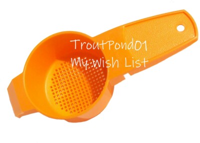 Tupperware Gadgets Mini Strainer Sifter Gadget Bright Orange Loose Tea New