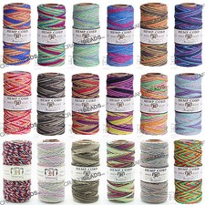1MM Variegated Polished Hemp Twine Hemptique Cord Macrame String 20lbs 205FT/Pkg