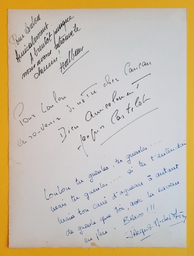 Federico Fellini - Bella Darvi - Robert Dalban - Jacques Castelot - Autographes - Picture 3 of 3