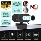 1080P HD Webcam With Microphone Auto Focusing Web Camera For PC Laptop Desktop 