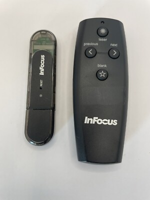 InFocus Presenter Projector Remote Interlink Technologies with Laser Pointer