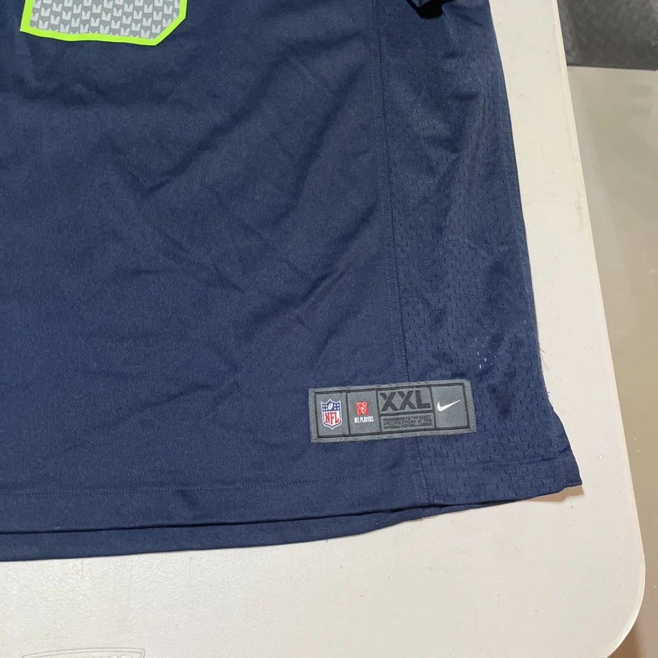 Seattle Seahawks Super Bowl Jersey Russell Wilson Nike 2014 #3 XLIX sz 2XL - Image 3 of 4