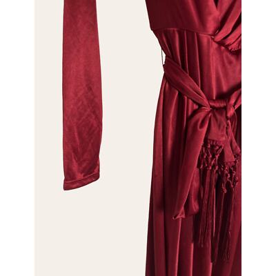 Altuzarra for Target Red Tassel Tie Waist V-Neck Satin Wrap Dress Size XS | eBay Altuzarra for Target Red Tassel Tie Waist V-Neck Satin Wrap Dress Size XS | eBay