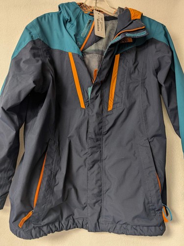 The North Face Shell Coat Jacket Size Youth Large Color Blue Used - Picture 7 of 7