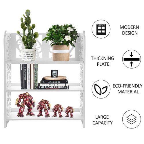 3 Tiers Shoe Rack Stand Storage Organiser Unit Shelf Home Holder white Shelves - Picture 5 of 12