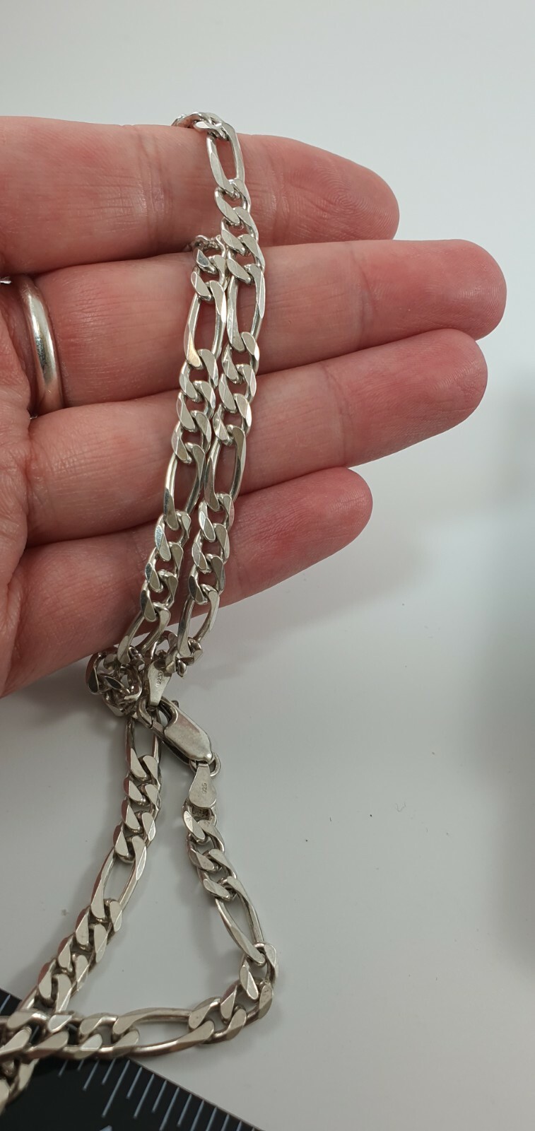 Photo 7 of Sterling Silver 925 Curb Chain Necklace 18" 21g, N69
