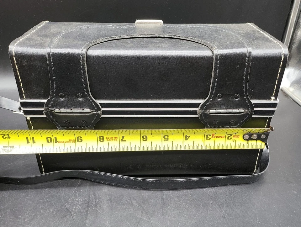 Estuche rígido ajustable para cámara Polaroid negro vintage  Foto 4 de 4