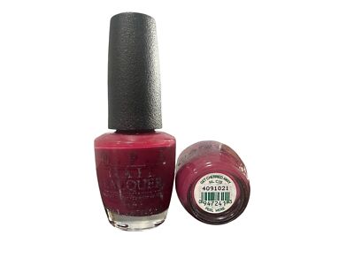 OPI Nail Lacquer Get Cherried Away (NL C15) 0.5oz Deep Berry Purple Polish