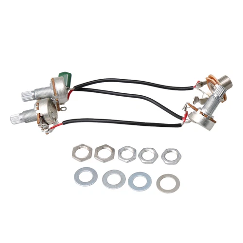 Metal JB Bass Wiring Harness-Prewired 1V2T Set Replacement for Guitar