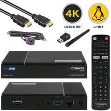 Octagon SX888 V2 4K UHD Linux OS H.265 HDMI USB TV IP Receiver mit WLAN Stick